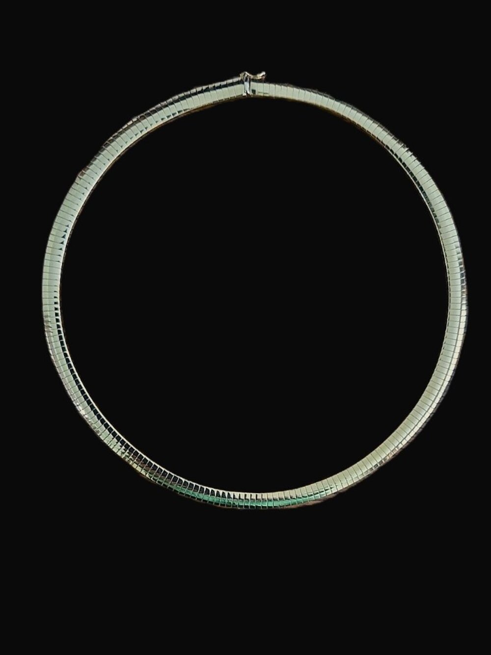 VINTAGE CLASSIC DOMED OMEGA CHAIN 16 INCH 14K YELLOW GOLD ITALY